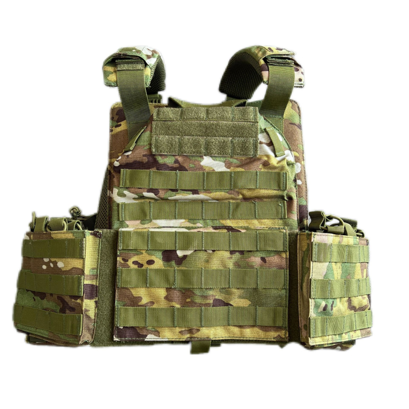 Тактическа жилетка с камуфлаж, устойчива на износване, с система за бързо освобождаване, Oxford плат, многофункционална защитна екипировка за открито