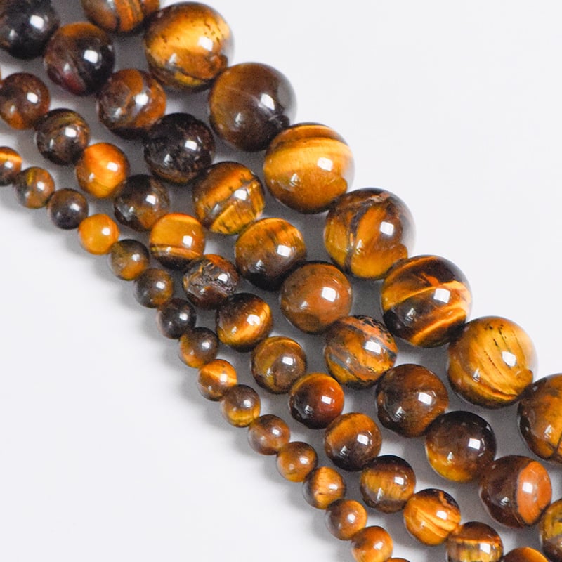 Tiger's Eye kristalne perle – slobodne perle za DIY nakit, poluproizvodi, polirane