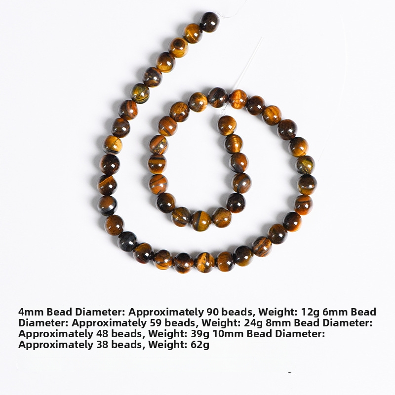 Tiger's Eye kristalne perle – slobodne perle za DIY nakit, poluproizvodi, polirane