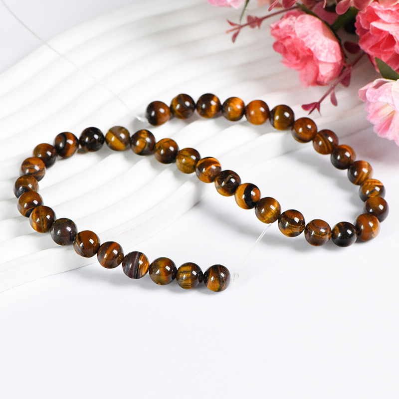 Tiger's Eye kristalne perle – slobodne perle za DIY nakit, poluproizvodi, polirane