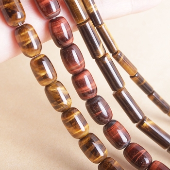 Perle od tigrovog oka - Prirodno, Originalni dizajn, Ponavljajući uzorak, Materijal: Tigrovo oko