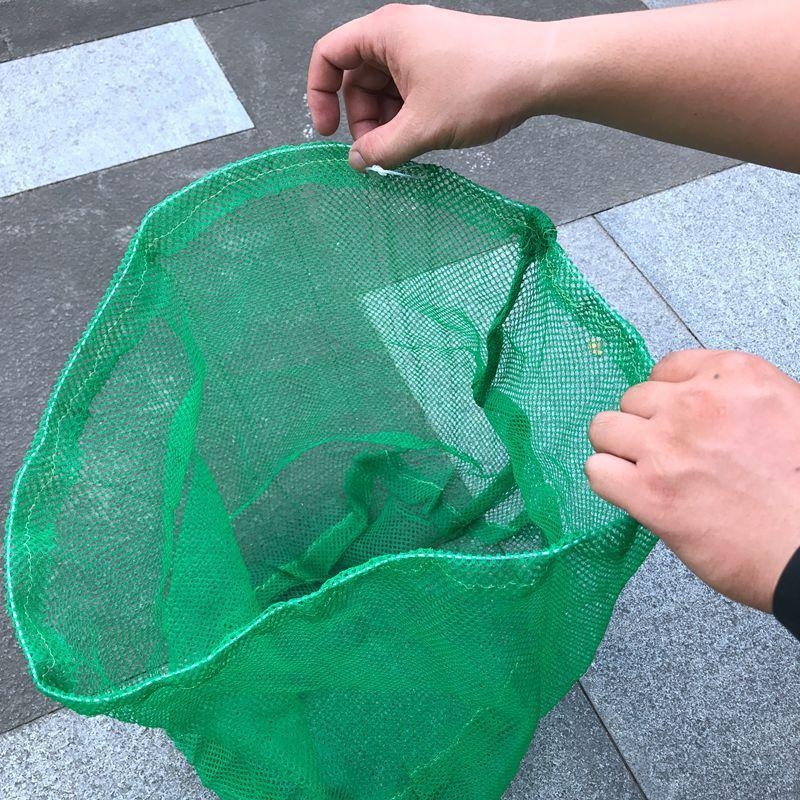 Nailoninė žvejybos tinklo laikymo rankinė — tankus tinklelis, be žiedų, sulankstoma, žvejybos įrangai