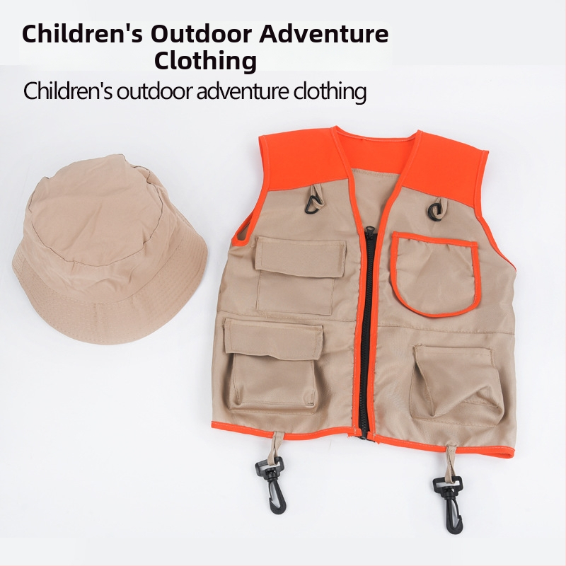 Bērnu piedzīvojumu komplekts ar instrumentu jostu – spēļu lomām un kempingam, universāls, 4–6 gadi, iepakots somā