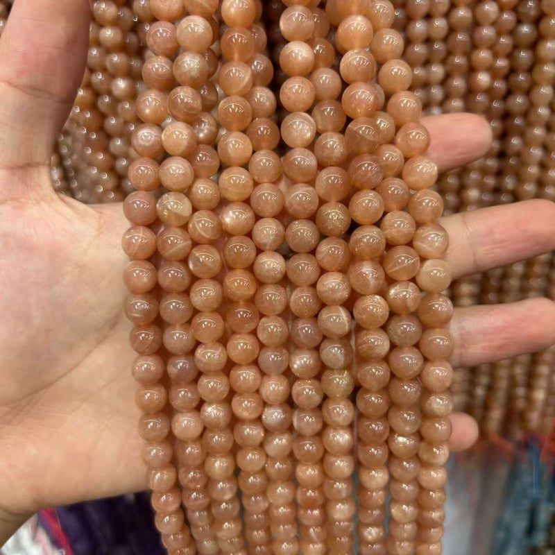 Sunstone kristalne okrugle perle, polugotove za DIY nakit, podrijetlo Guangdong