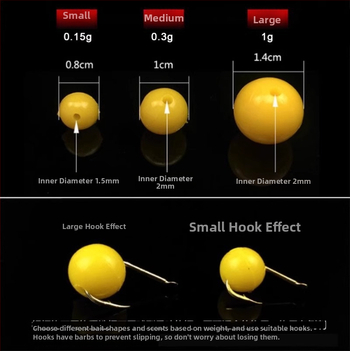 Crappie masalai - granulių minkštas masalas rinkinys, plūduriuojantys karoliukai, didelis plūdrumas, Black Carp, Carp, Crucian Carp ir Grass Carp