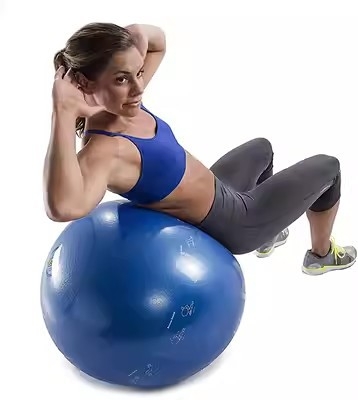 Jogos kamuolys - storesnis, atspari sprogimui, tempimui ir atsipalaidavimui, ABS medžiaga