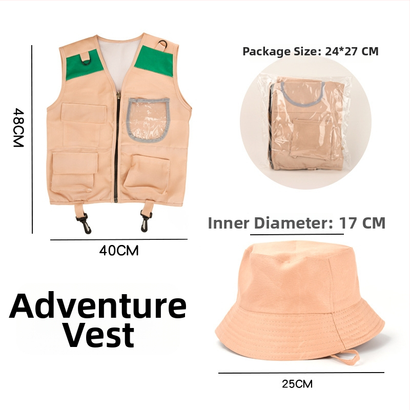 Zesheng Bērnu ārējo piedzīvojumu komplets ar instrumentiem – lomu spēlei un nometnei, universāls, vecums 4–6 gadi, iepakots somā