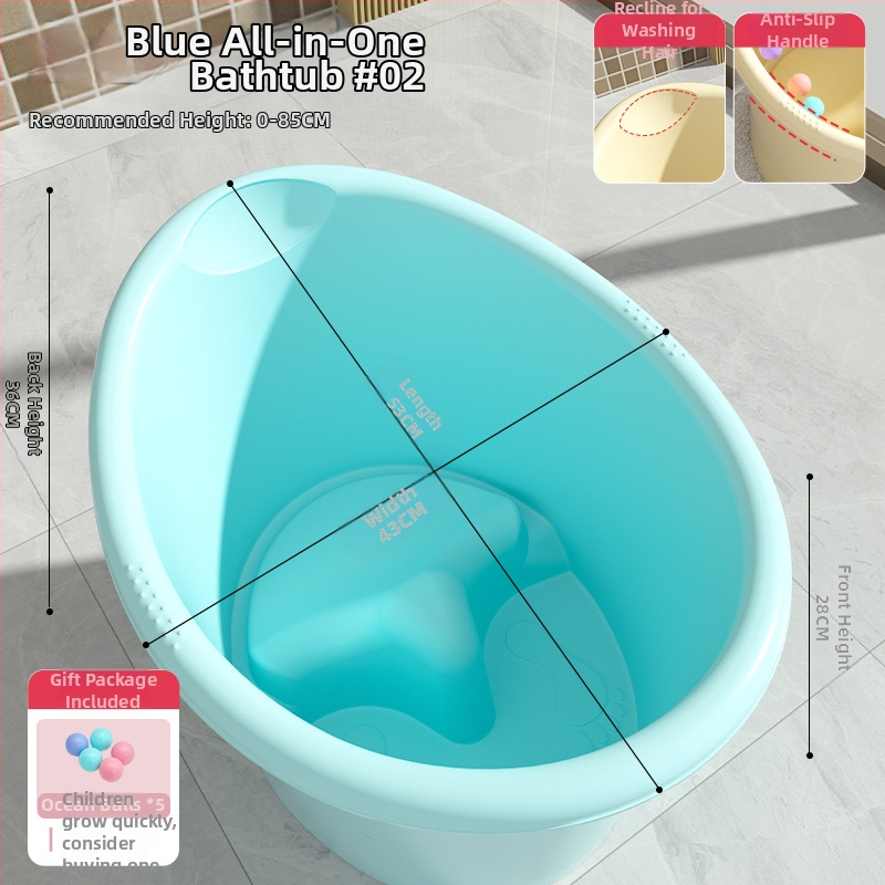 Műanyag gyermek fürdőkád, ülő kialakítás, otthoni használatra, vastagított kivitel