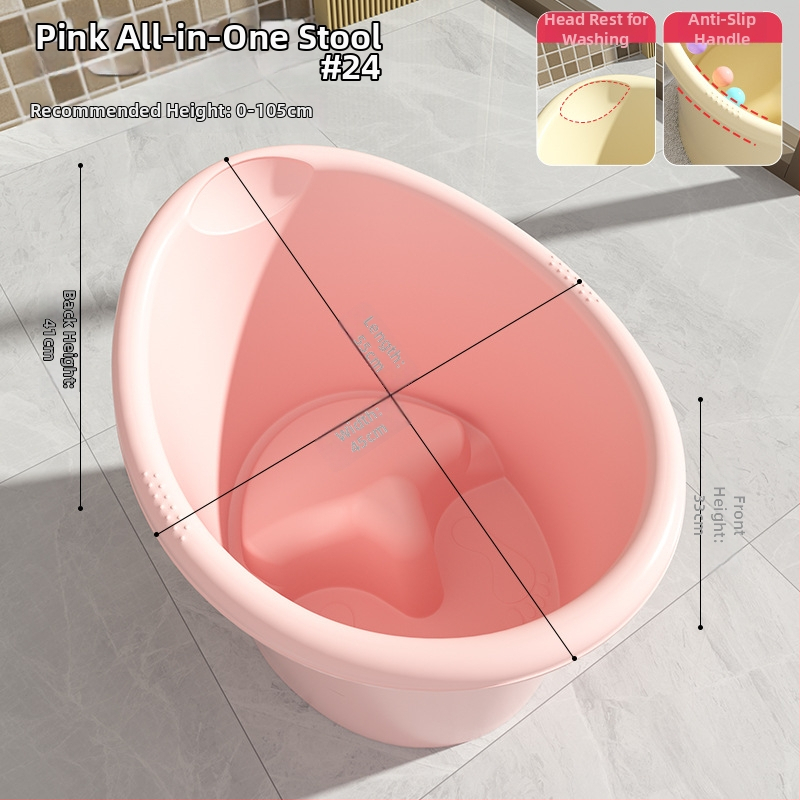 Műanyag gyermek fürdőkád, ülő kialakítás, otthoni használatra, vastagított kivitel