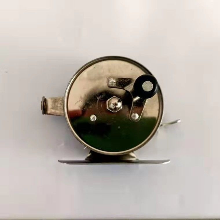 Nehrđajući čelični mulinet za ribolov na ledu – mini kompaktni mulinet s inverznom kočnicom