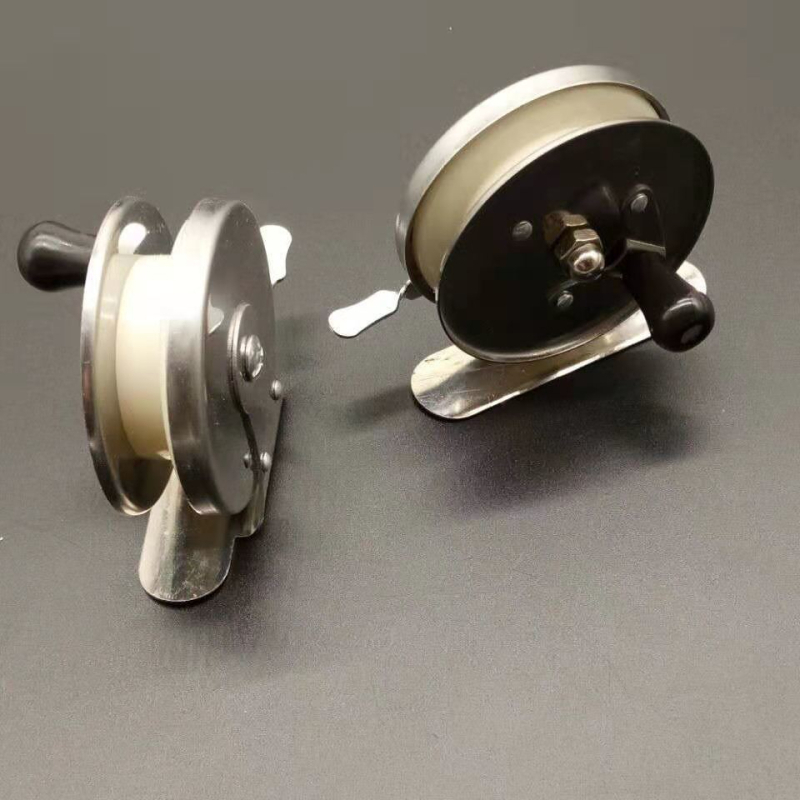 Nehrđajući čelični mulinet za ribolov na ledu – mini kompaktni mulinet s inverznom kočnicom