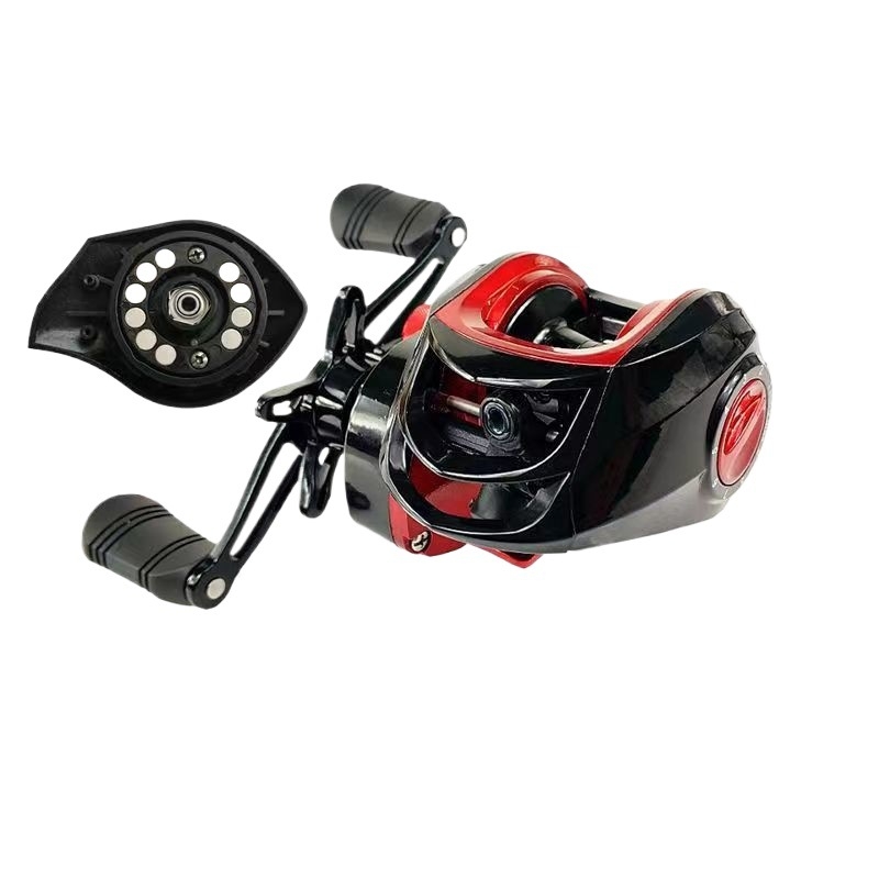 Potpuno metalni kolut za ribolov, s oblikom kapljice vode, za duga bacanja, magnetska kočnica i alarm za vuču