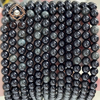 Okrugle obsidijanske perle – zlatne, srebrne, šarene i crne verzije; poluproizvodi za DIY nakit