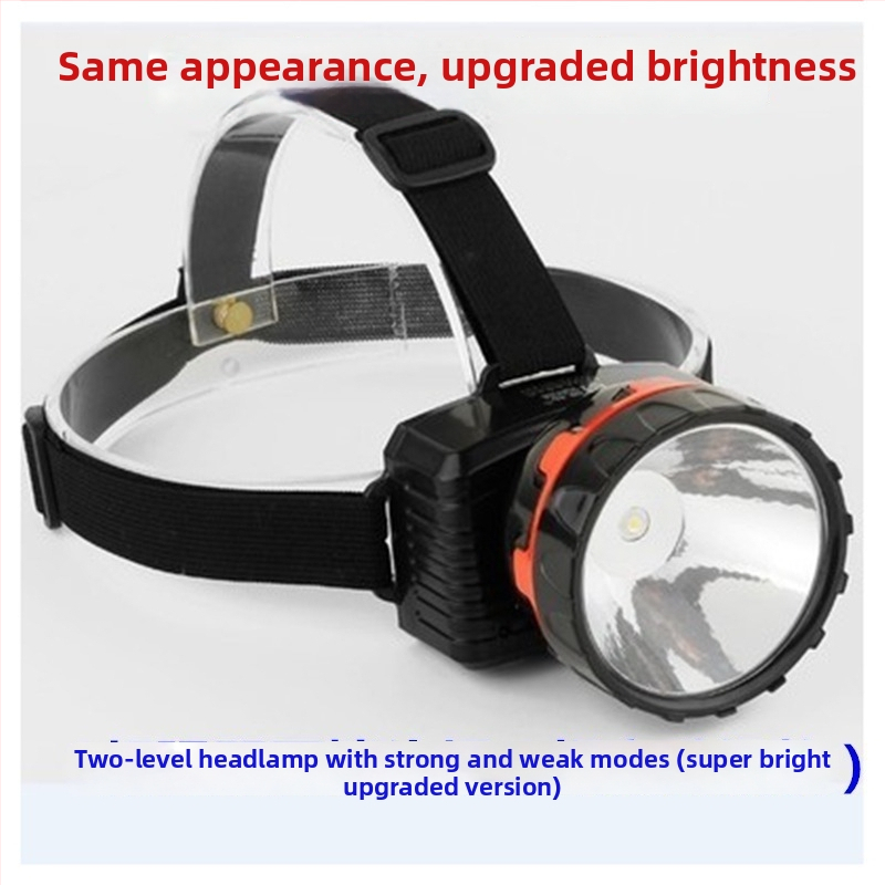 Čelna LED lampica s 9 LED dioda, punjiva, s integriranim punjenjem, za nočni ribolov, domet 500 m+