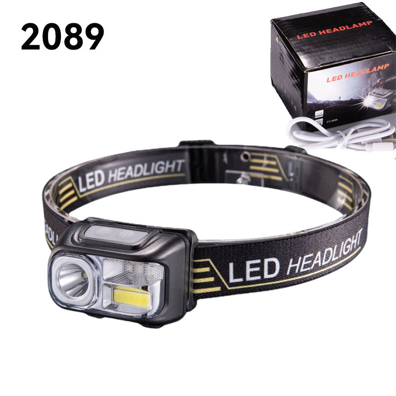 Čelna lampica s pametnim senzorom, punjiva, 10W, 1200mAh, LED+COB izvor svjetla, duga autonomija, domet 100–200 m