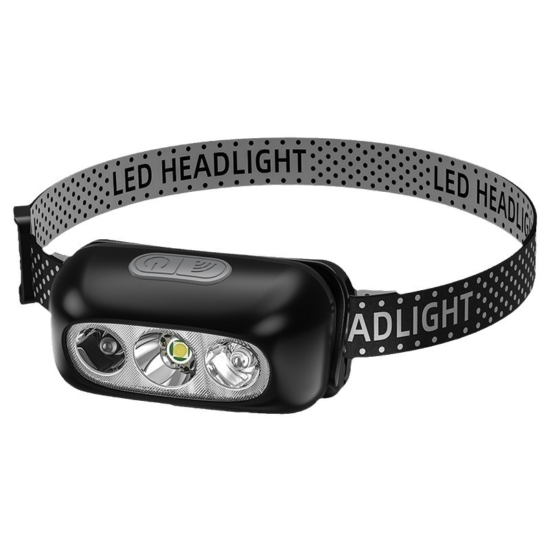 LED čelna lampica za noćni ribolov s punjačem, aluminijska legura, 3W, 800mAh baterija, domet zrake 100–200 m