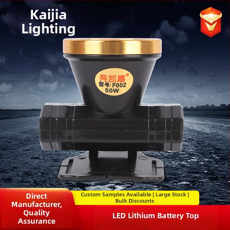 LED čelna lampa za kampiranje i noćni ribolov, litij baterija 1200 mAh, aluminij + plast, punjiva, LED izvor, domet 200–500 m