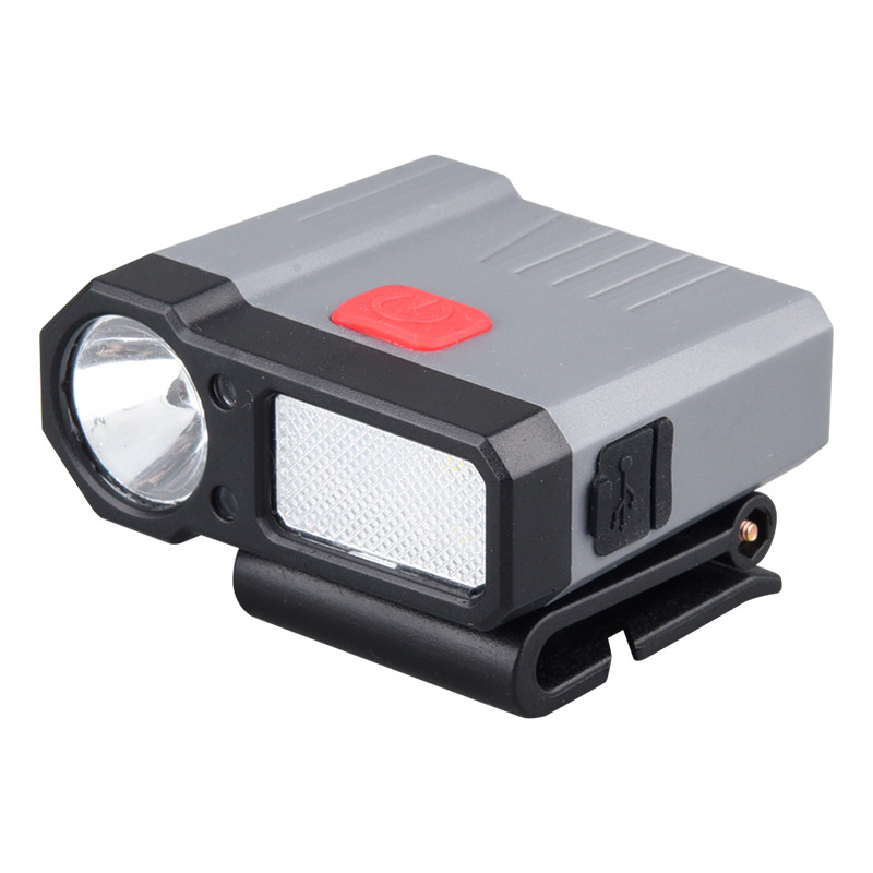 Svjetiljka za kapu s klipom - punjiva 1200mAh, dvostruki LED, inteligentan senzor, Type-C punjenje, vodootporna