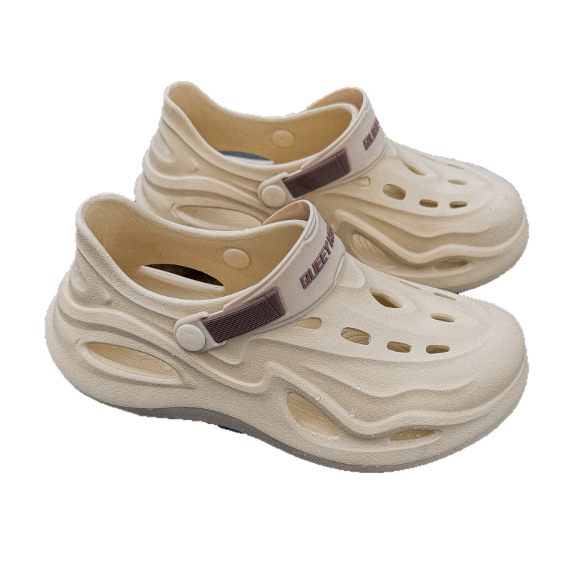 Muške EVA sandale, gornji dio EVA, EVA đon, slip-on zatvarač, debeli potplat 3–4 cm, zatvoren prst