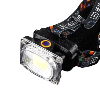 Napajana LED čelna lampica za kampiranje i ribolov, 1200 mAh, 10 W, domet 100–200 m, uključuje punjač