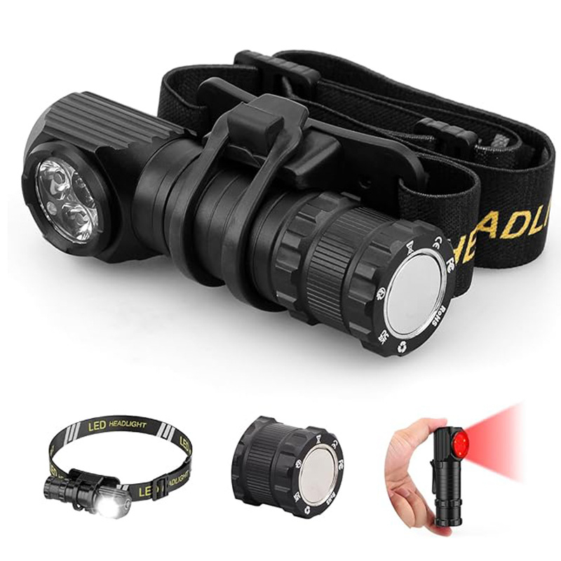 XINSITE LED фенер от алуминиев сплав, магнитен край, водоустойчив, преносим за къмпинг, 10W, 2000mAh, обхват над 500 м