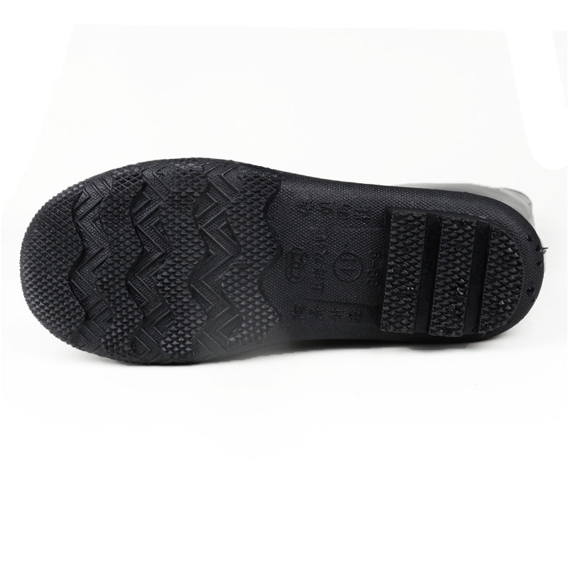 Unisex PVC čizme za kišu, srednje visine, protuklizna potplata, potplata oblikovana injekcijom, tekstilni uložak