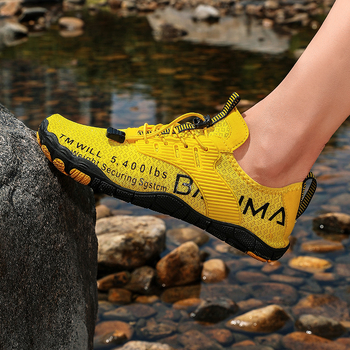 Unisex Παπούτσια Νερού για Διαδρομές σε Ποτάμι, Γρήγορο Στέγνωμα, Διαπνέον Άνω από Δίκτυ, Αντιολισθητική Καουτσούκ Σόλα, EVA Μεσαία