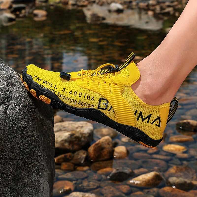 Unisex Παπούτσια Νερού για Διαδρομές σε Ποτάμι, Γρήγορο Στέγνωμα, Διαπνέον Άνω από Δίκτυ, Αντιολισθητική Καουτσούκ Σόλα, EVA Μεσαία