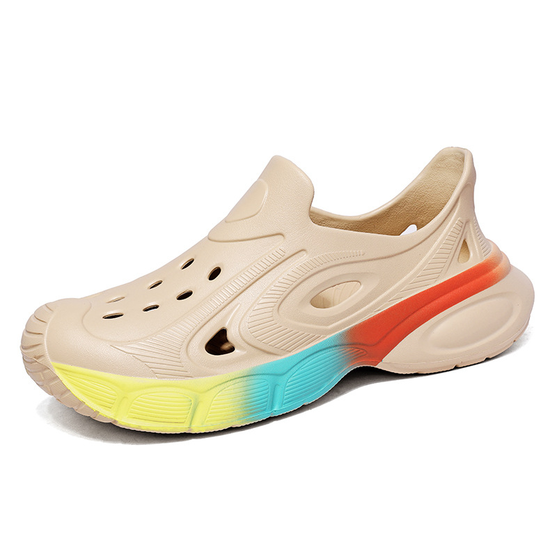 Мъжки EVA сандали, дишащи, еднокомпонентно формовани, антихлъзгащи, дебела подметка, нисък профил, за всички сезони