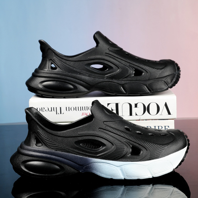 Мъжки EVA сандали, дишащи, еднокомпонентно формовани, антихлъзгащи, дебела подметка, нисък профил, за всички сезони