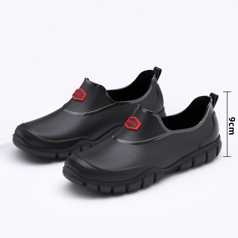 Férfi esőcsizma alacsony szárú, PVC felsőrész, PVC talp, EVA talpbetét, csúszásmentes