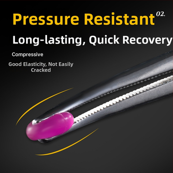 Silicone ovālas formas space beads makšķerēšanai ar bloķējošu lodīti, nebojā līniju, 100 gab.