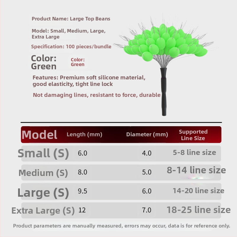 Silicone ovālas formas space beads makšķerēšanai ar bloķējošu lodīti, nebojā līniju, 100 gab.