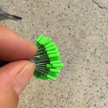 Silikona kosmiskās pērles makšķerēšanai, komplekts 100 gab.