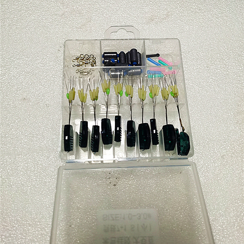 Bež boje silikonski Space Beads set 7+1 u kutiji za ribolov