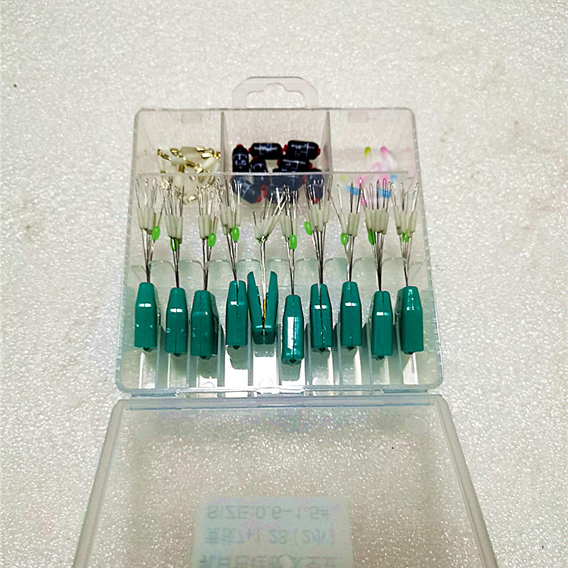 Bež boje silikonski Space Beads set 7+1 u kutiji za ribolov