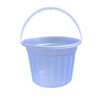 Átlátszó műanyag vödör fedéllel, kézben tartható, kefék tisztítására és festéshez