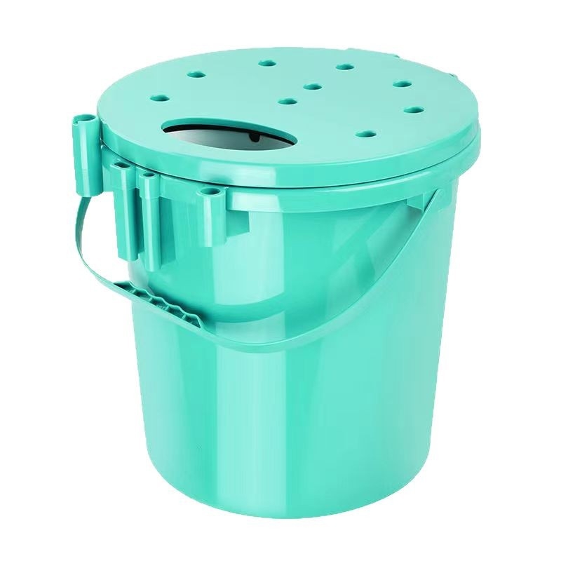 Găleată rotundă multifuncțională pentru pescuit, plastic EVA, design monobloc, mâner pentru transportul peștilor vii