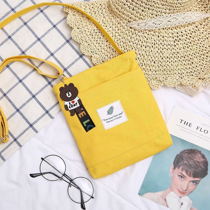 Geantă crossbody din pânză unisex, siluetă verticală pătrată, închidere cu fermoar, buzunar interior cu fermoar, buzunar interior tip patch, două bretele