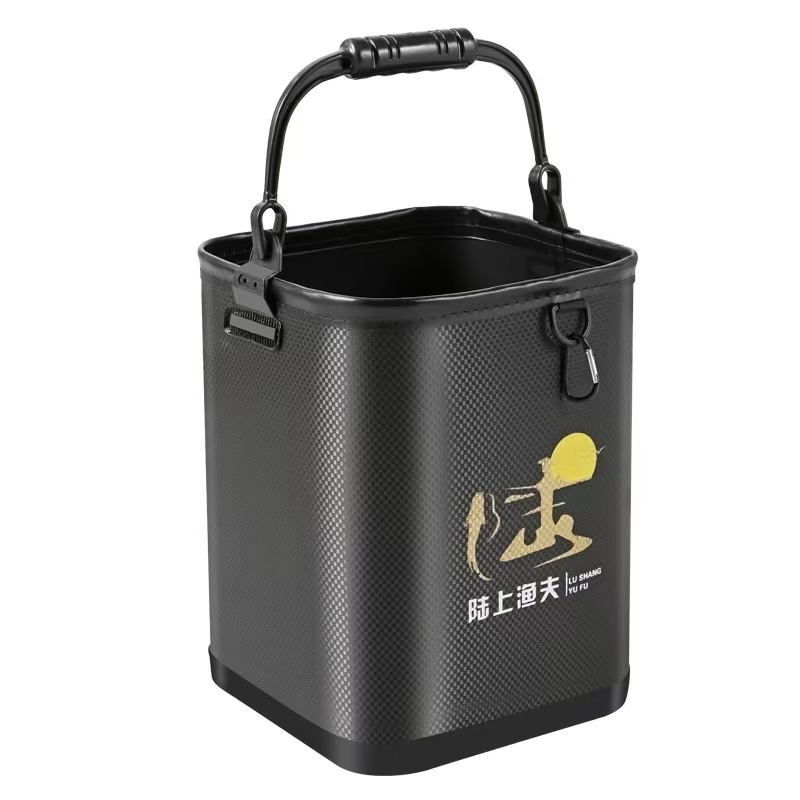 EVA medžiagos vandens kibiras gyvoms žuvims jūrų žvejybai, nešiojamas, atsparus vandeniui