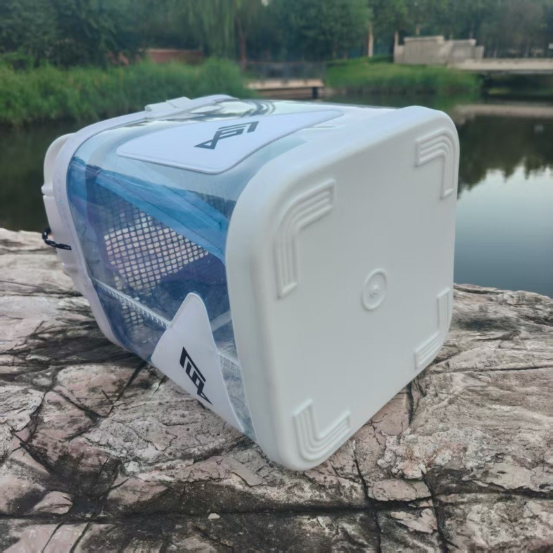 Гъвкава прозрачна кофа за риболов — пластмасова, преносима за живи риби и вода