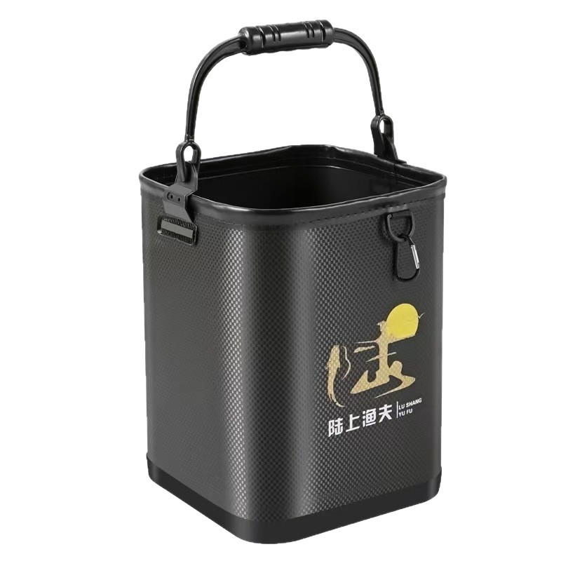 EVA medžiagos nešiojamas kibiras gyvoms žuvims jūrinei žvejybai, atsparus vandeniui