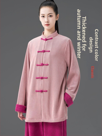 Taichi súprava, unisex, zimný model s fleecovou podšívkou, polyester-spandex zmes (97,5% polyester, 2,5% spandex), podšívka: polyester