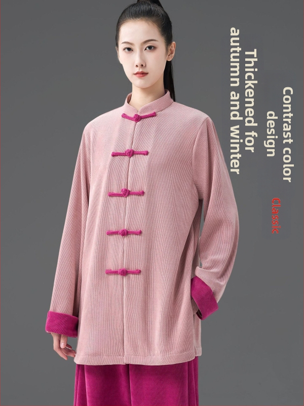 Taichi súprava, unisex, zimný model s fleecovou podšívkou, polyester-spandex zmes (97,5% polyester, 2,5% spandex), podšívka: polyester