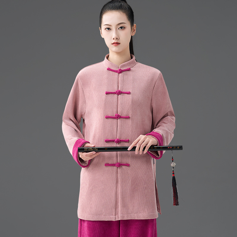 Taichi súprava, unisex, zimný model s fleecovou podšívkou, polyester-spandex zmes (97,5% polyester, 2,5% spandex), podšívka: polyester
