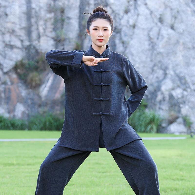 Taichi súprava, unisex, zimný model s fleecovou podšívkou, polyester-spandex zmes (97,5% polyester, 2,5% spandex), podšívka: polyester