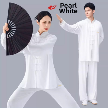 Set Tai Chi pentru adulți, unisex, țesătură din fibre de poliester, compoziție: poliester, potrivit pentru arte marțiale și antrenament Tai Chi