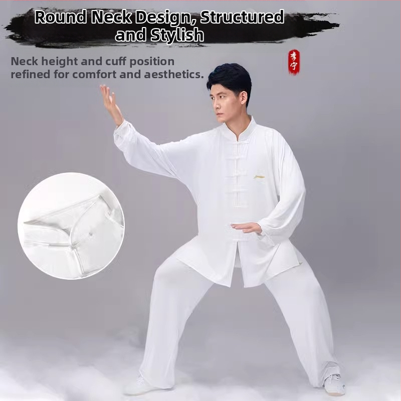 Set Tai Chi pentru adulți, unisex, țesătură din fibre de poliester, compoziție: poliester, potrivit pentru arte marțiale și antrenament Tai Chi