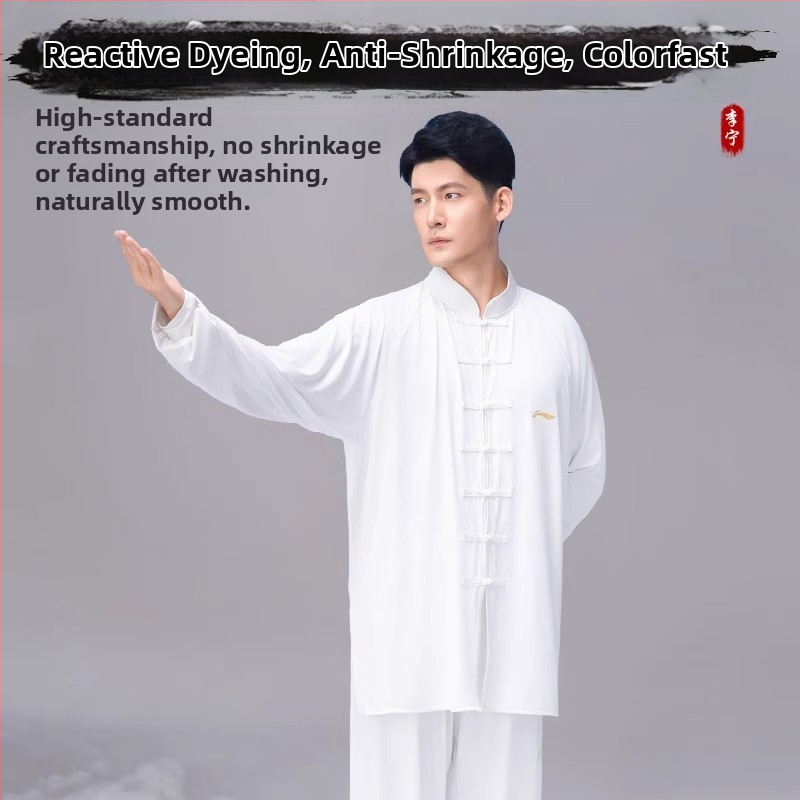 Set Tai Chi pentru adulți, unisex, țesătură din fibre de poliester, compoziție: poliester, potrivit pentru arte marțiale și antrenament Tai Chi