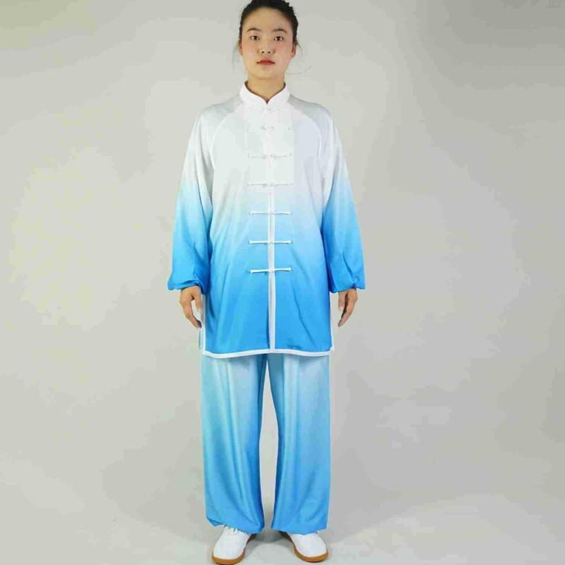 Tai Chi uniforma, unisex, dospelí, podšívka z mliekovej hodvábie, polyesterová látka (100% polyester)